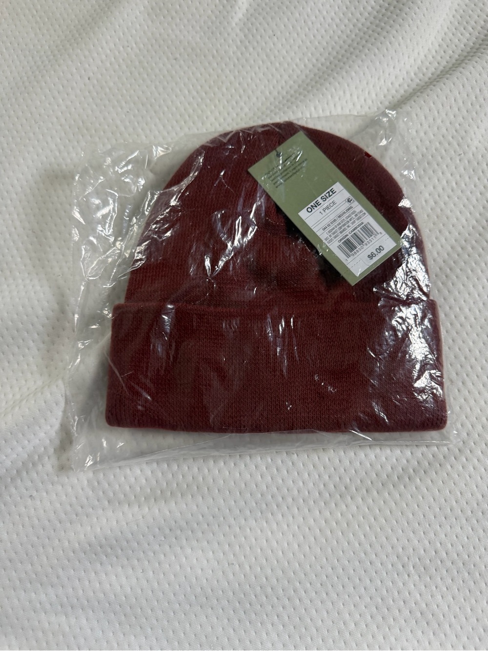 Goodfellow & Co Men's Burgundy Folded Cuff Beanie